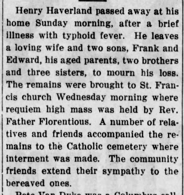Clipping from The Columbus Telegram